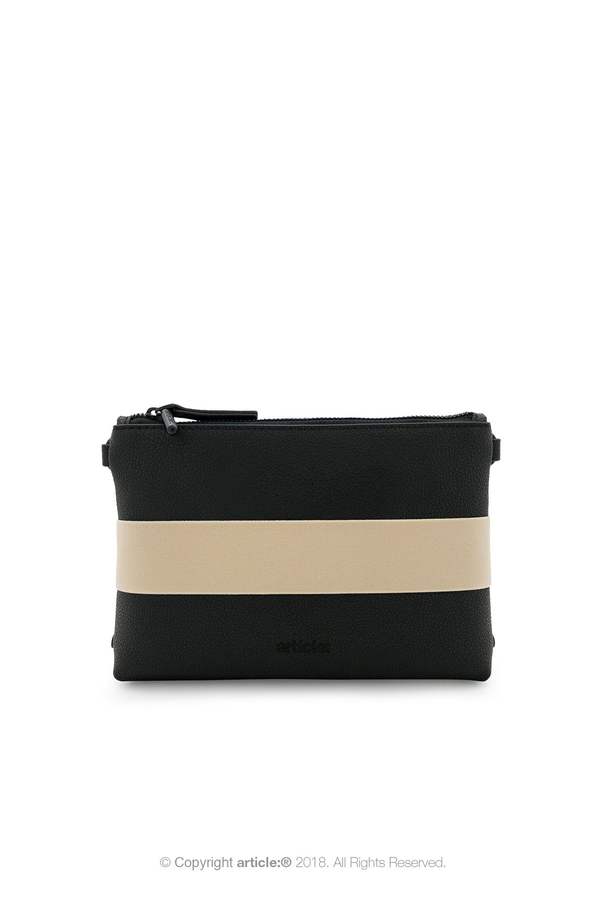 article: #015 Pochette Gusset - Noir