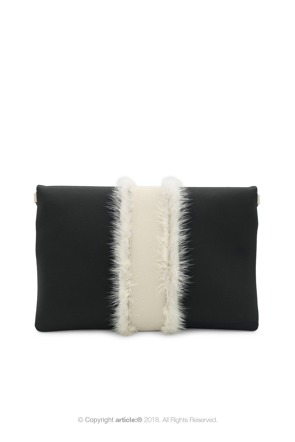article: #097 Pochette Grande Foldable - Noir + Oyster