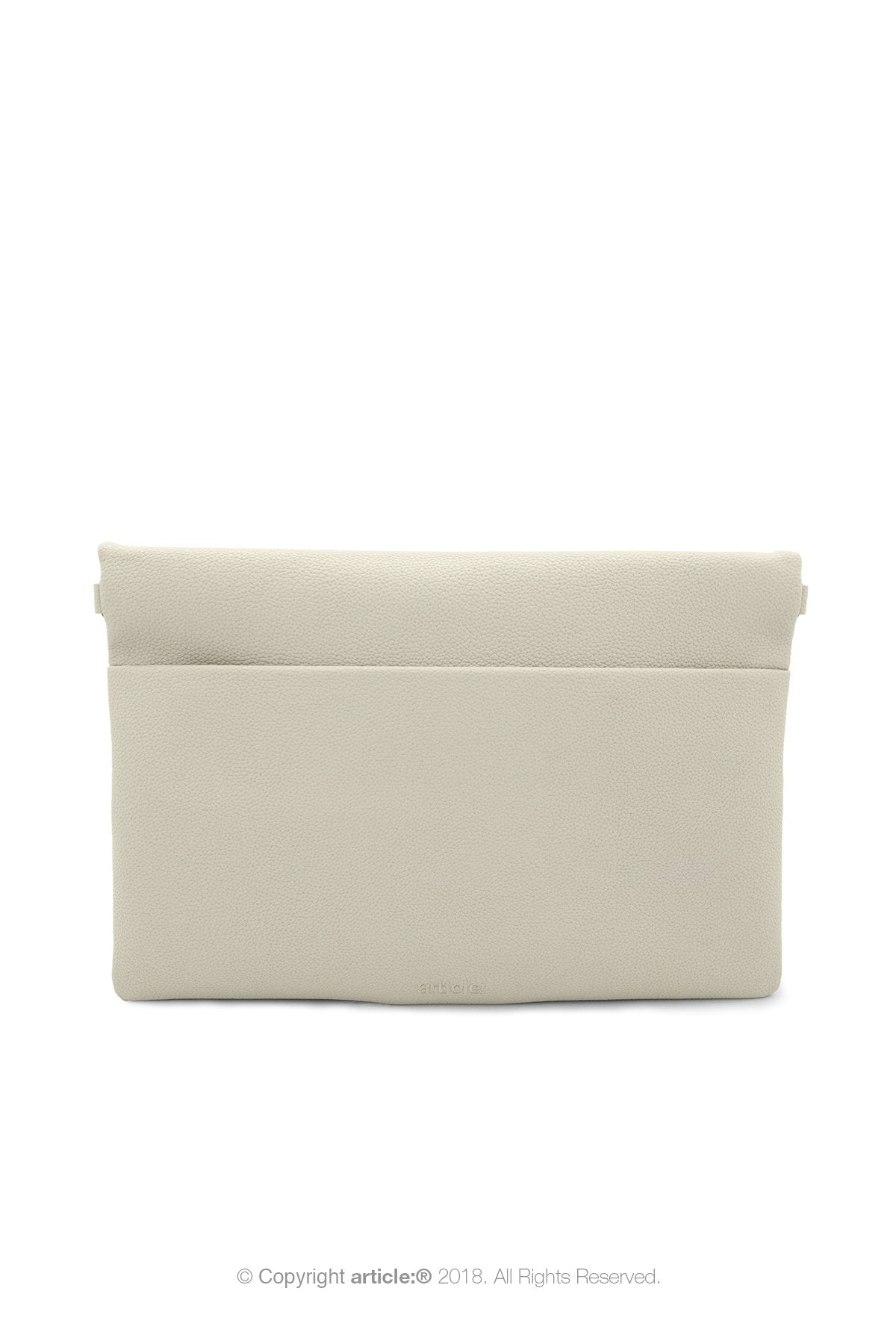 article: #097 Pochette Grande Foldable - Noir + Oyster