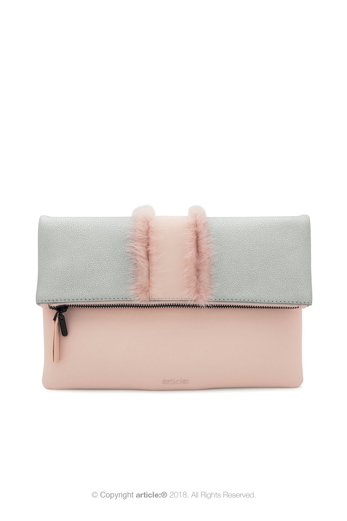 article: #097 Pochette Grande Foldable - Ballet + Silver