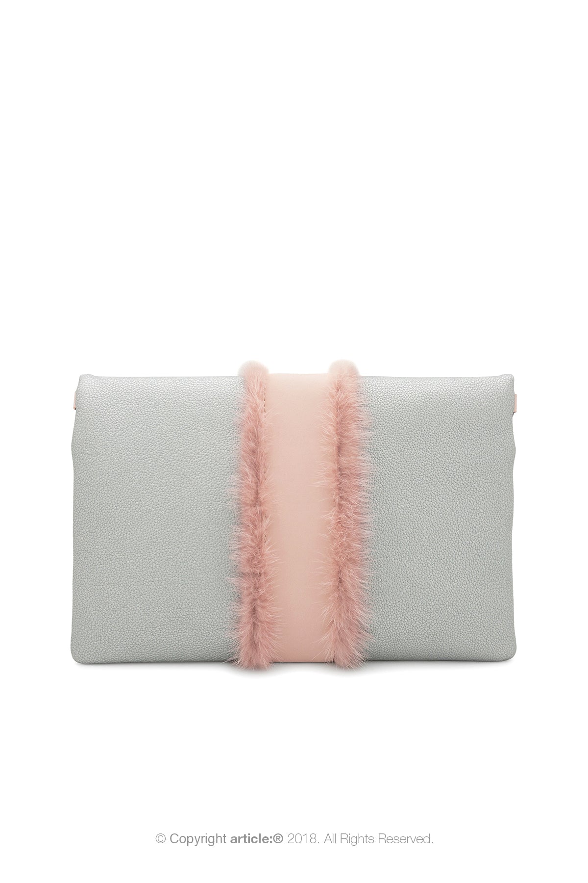 article: #097 Pochette Grande Foldable - Ballet + Silver