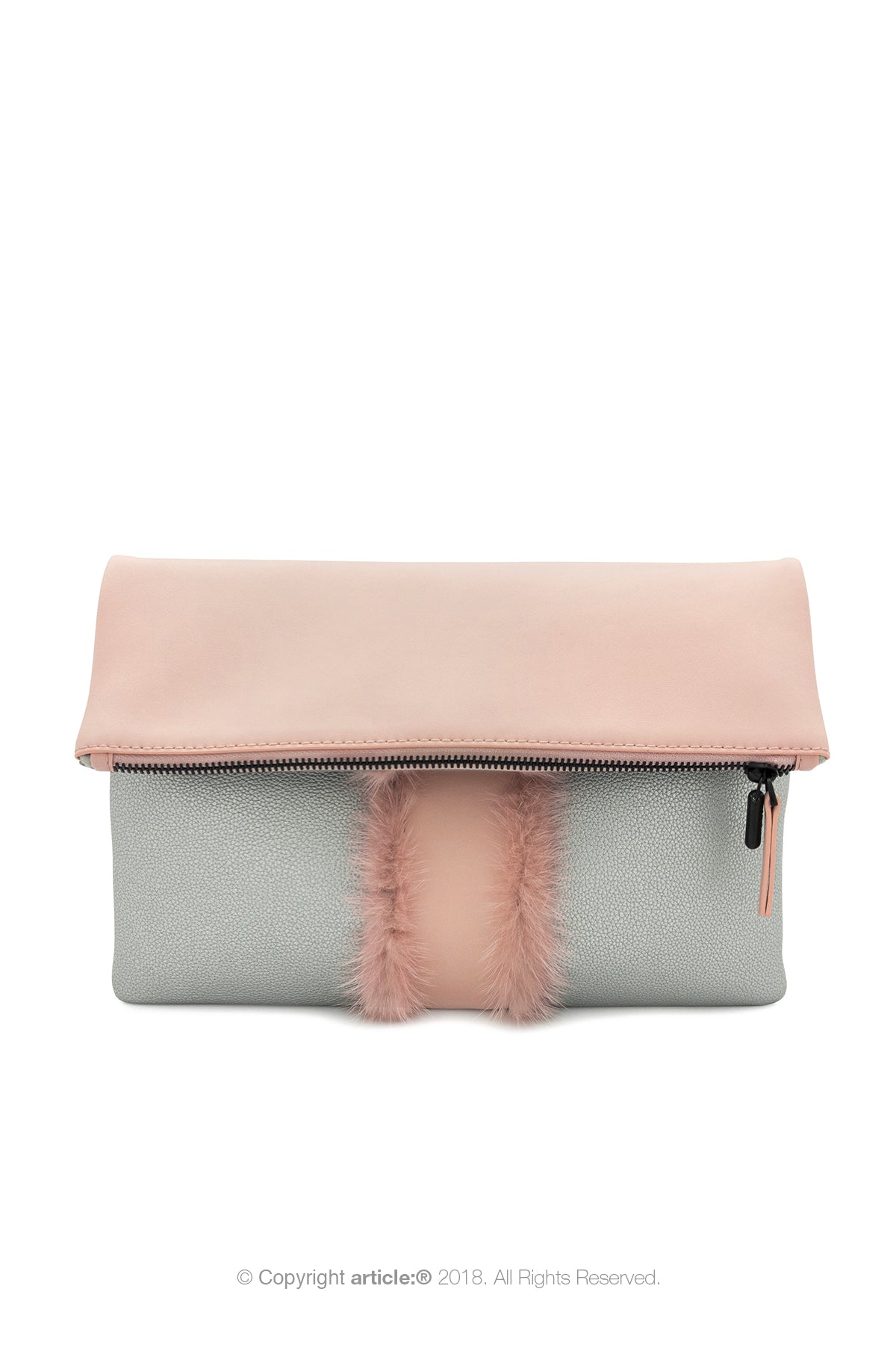 article: #097 Pochette Grande Foldable - Ballet + Silver