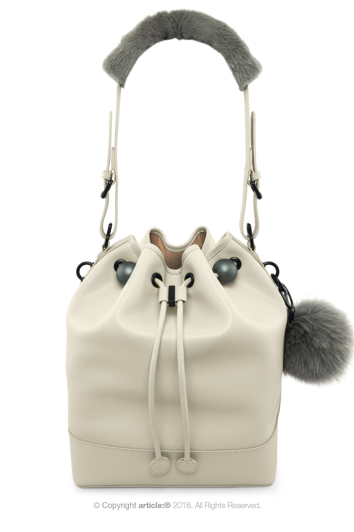 article: #120 Handbag Grande Bucket - Oyster