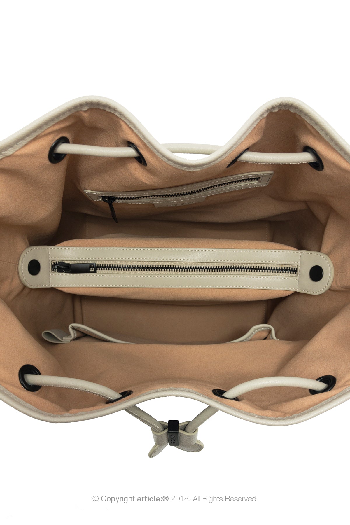 article: #120 Handbag Grande Bucket - Oyster