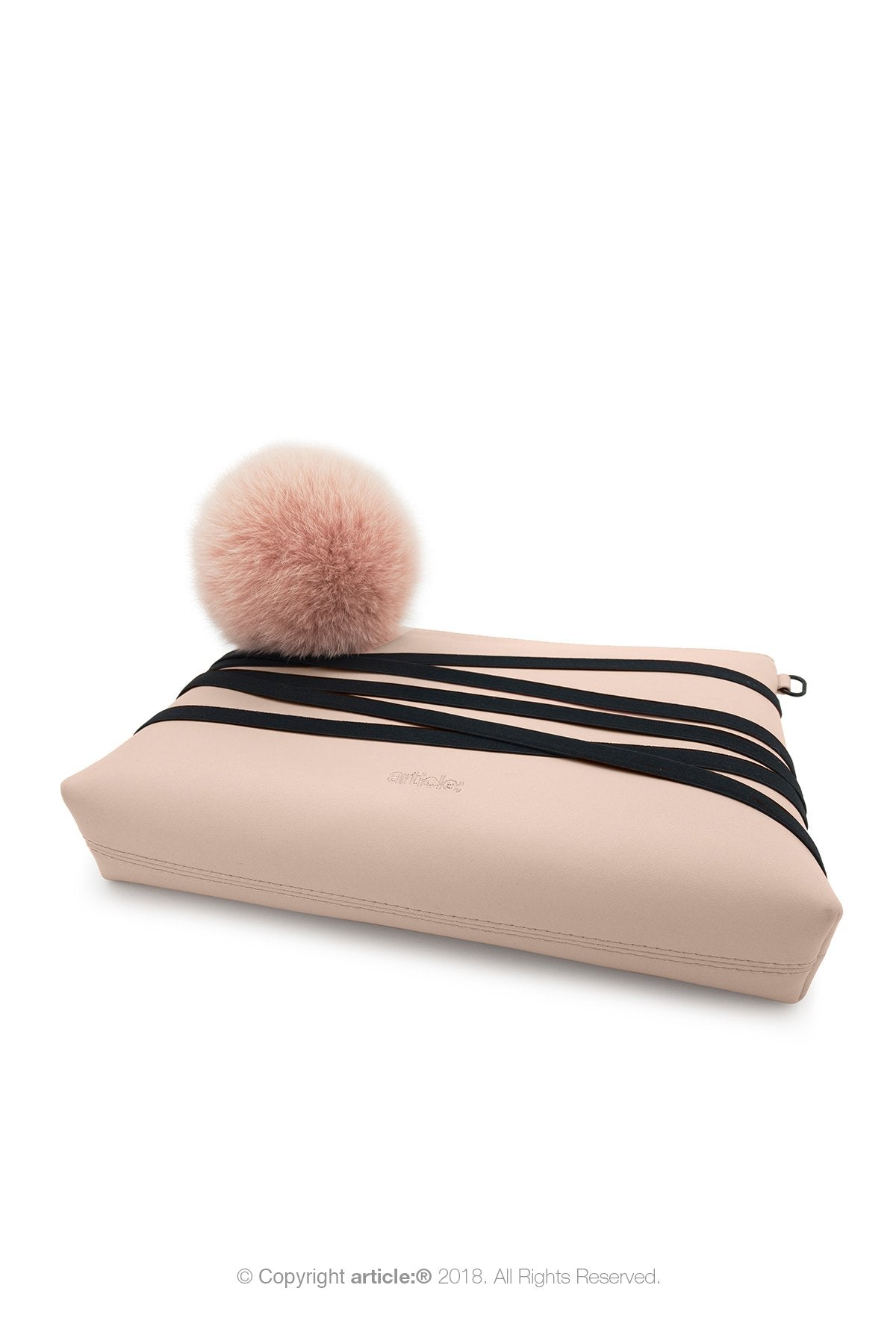 article: #400 Bag Charm / Keyring Pom Pom - Ballet
