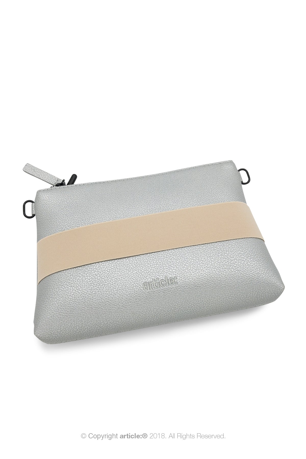 article: #015 Pochette Gusset - Silver