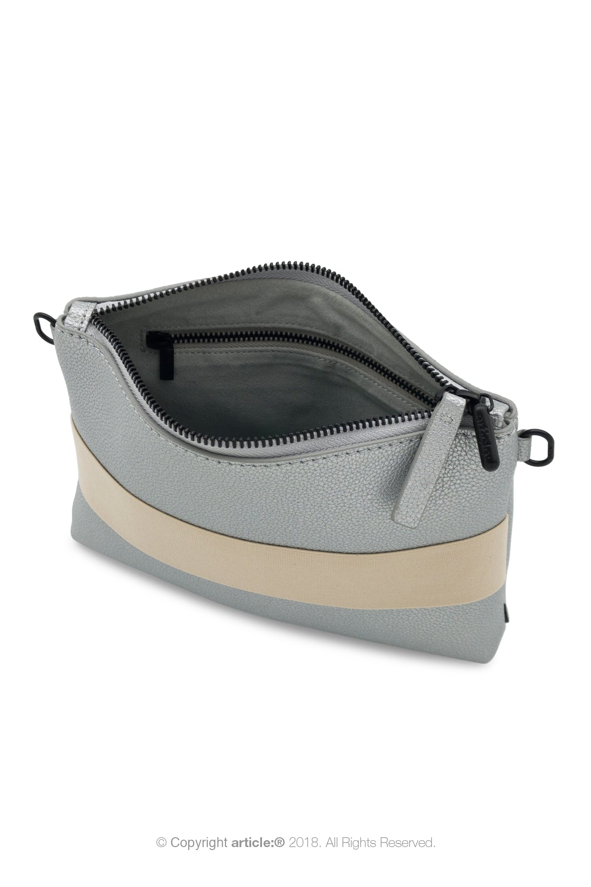 article: #015 Pochette Gusset - Silver