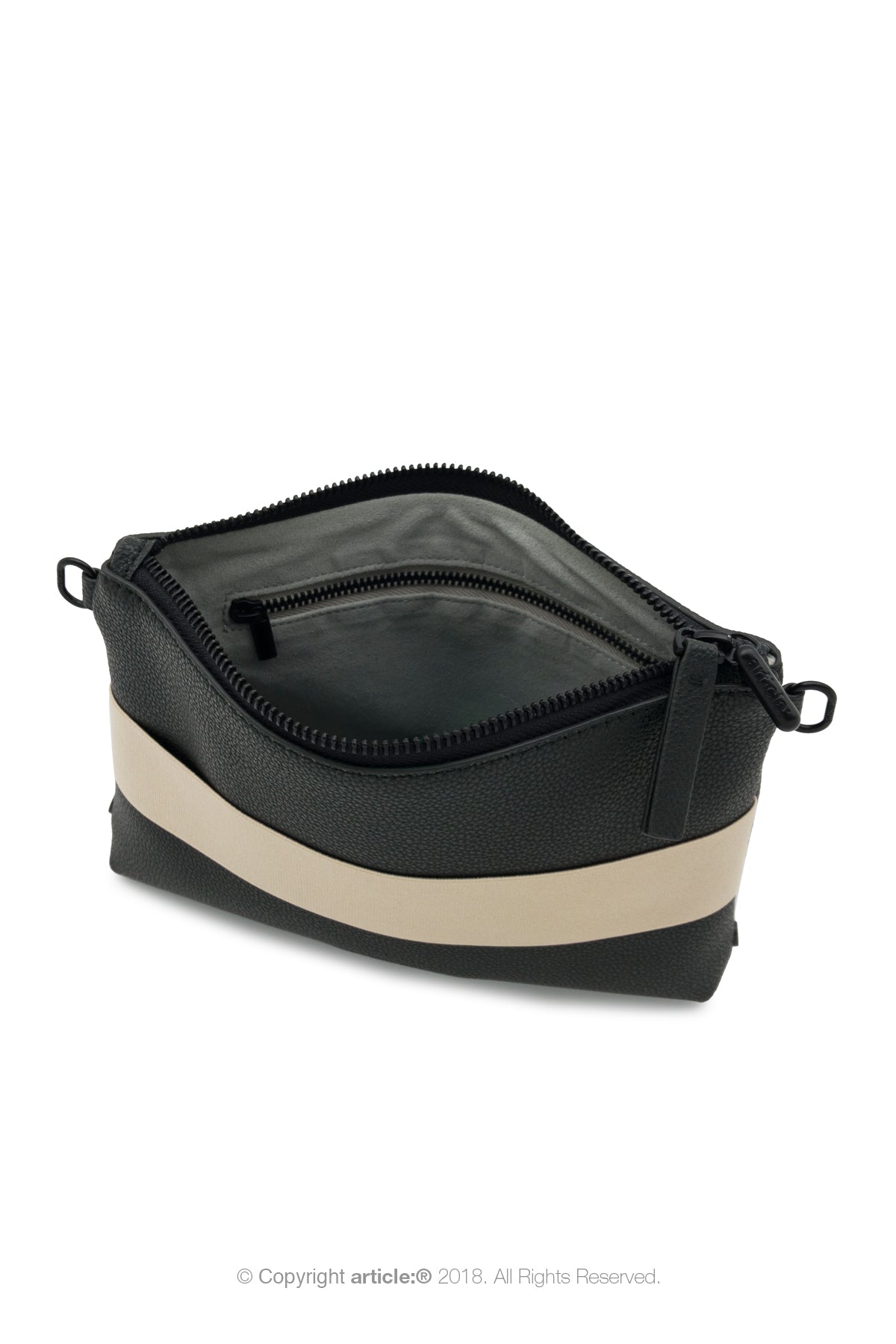 article: #015 Pochette Gusset - Noir
