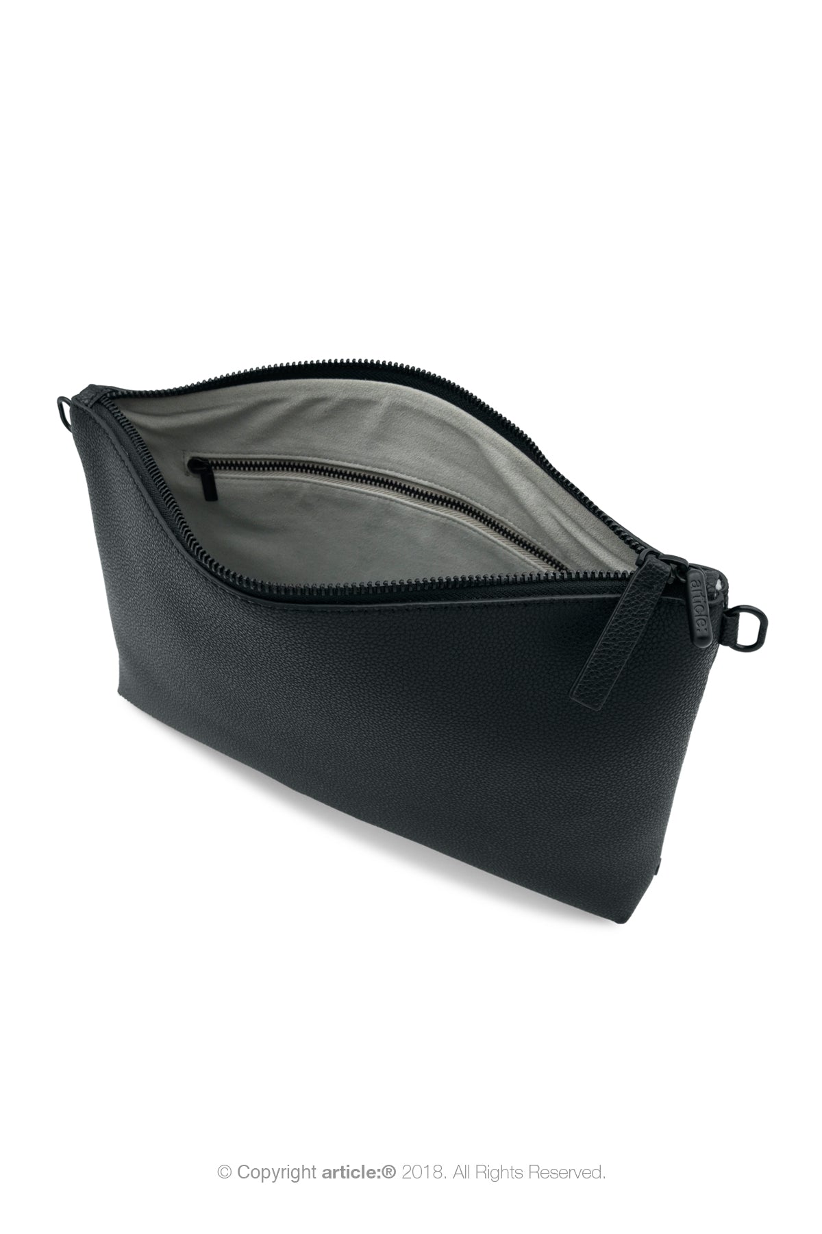 article: #073 Pochette Grande Gusset - Noir