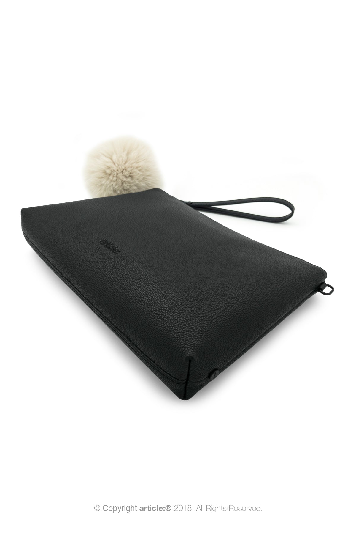 article: #073 Pochette Grande Gusset - Noir