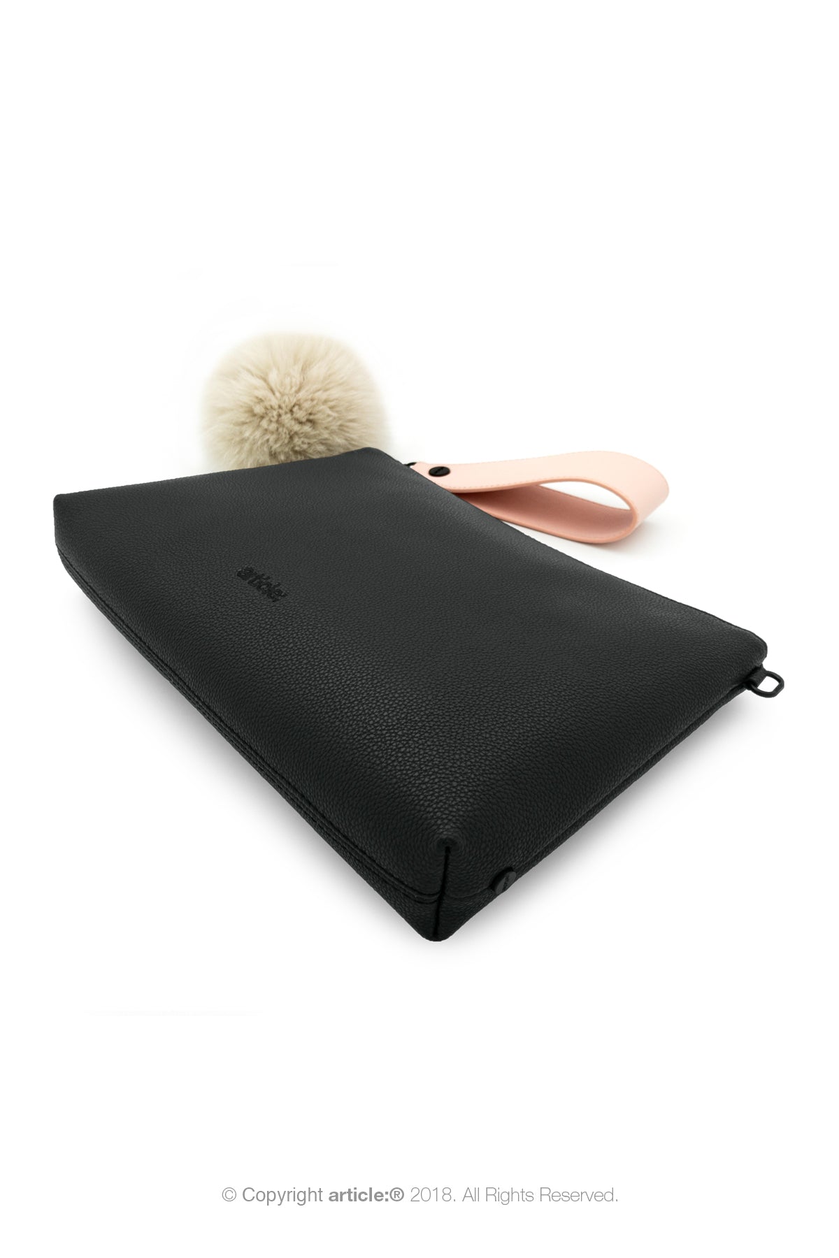 article: #073 Pochette Grande Gusset - Noir
