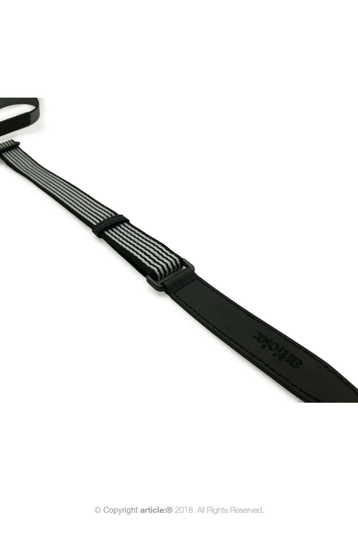 article: #310 Crossbody Strap Men - Gris + Noir Stripe