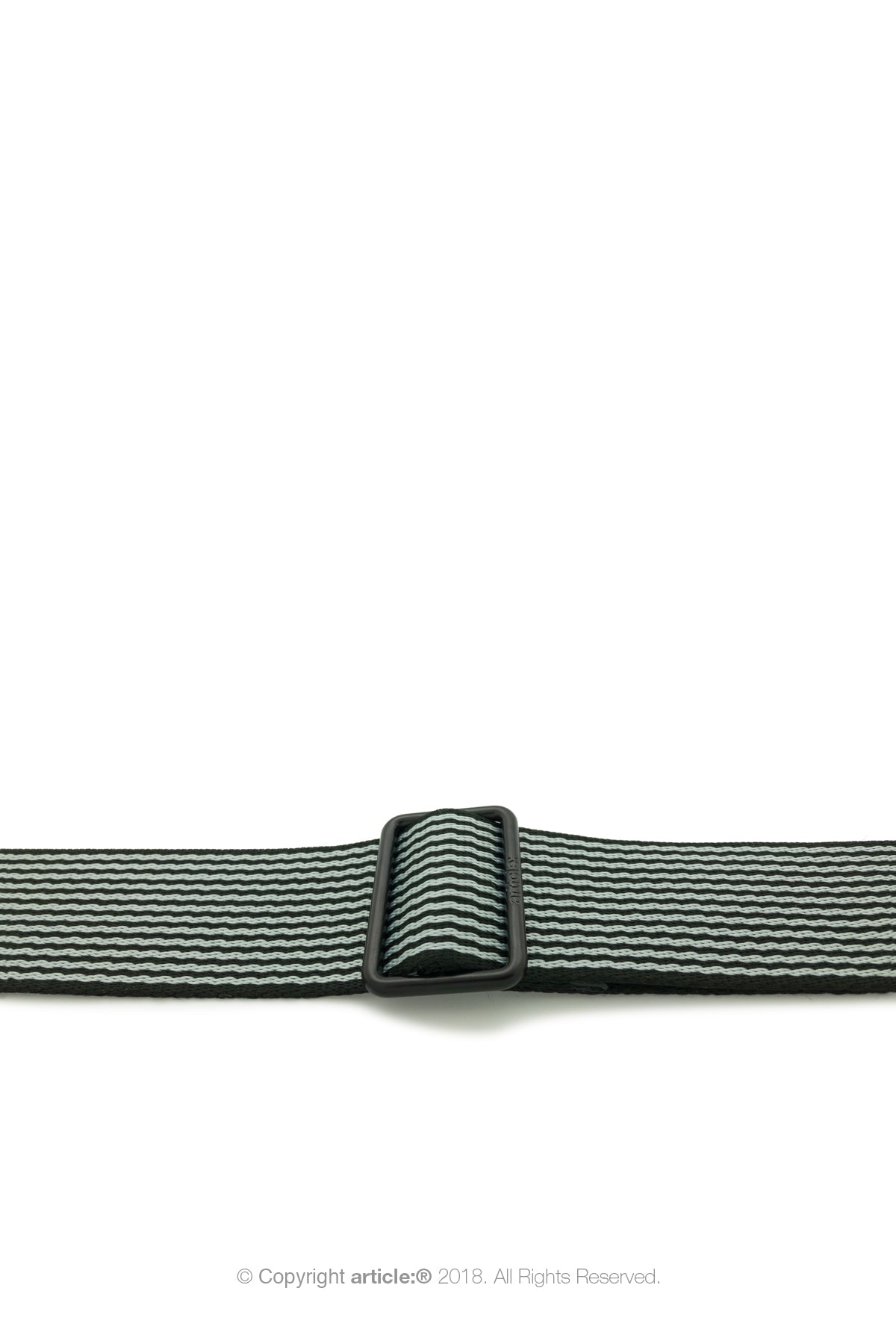 article: #320 Crossbody Strap Men - Gris + Noir Stripe