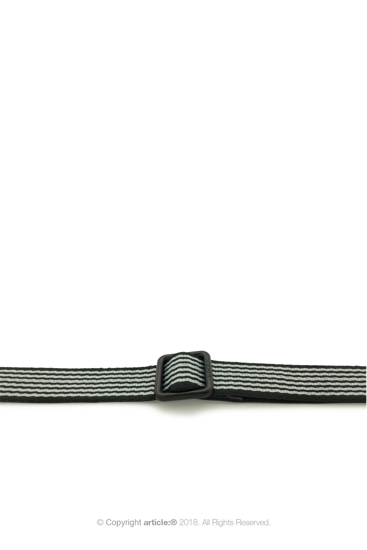 article: #310 Crossbody Strap Men - Gris + Noir Stripe