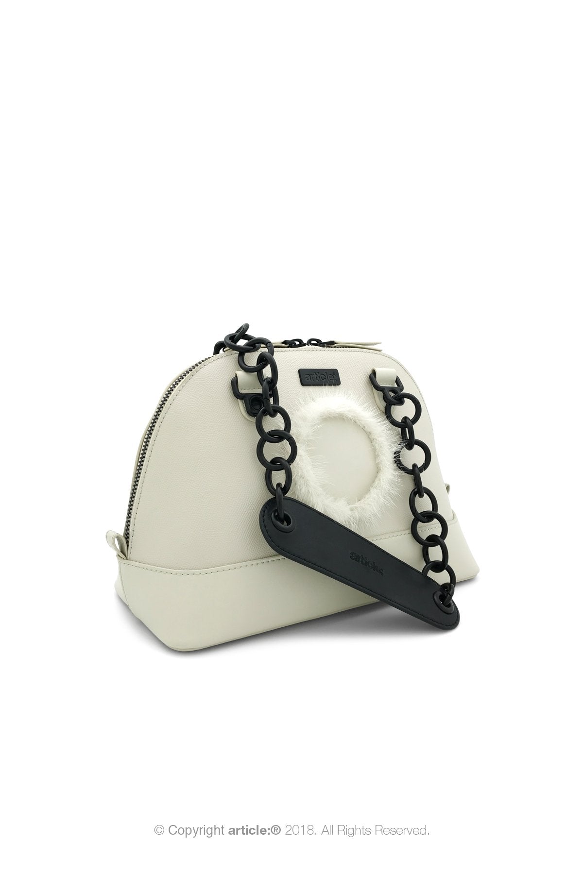 article: #140 Handbag Top Handle - Oyster
