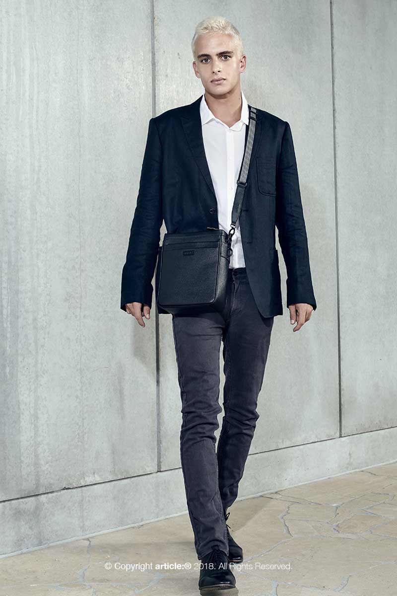 article: #165 Bag Mini Messenger Men - Noir