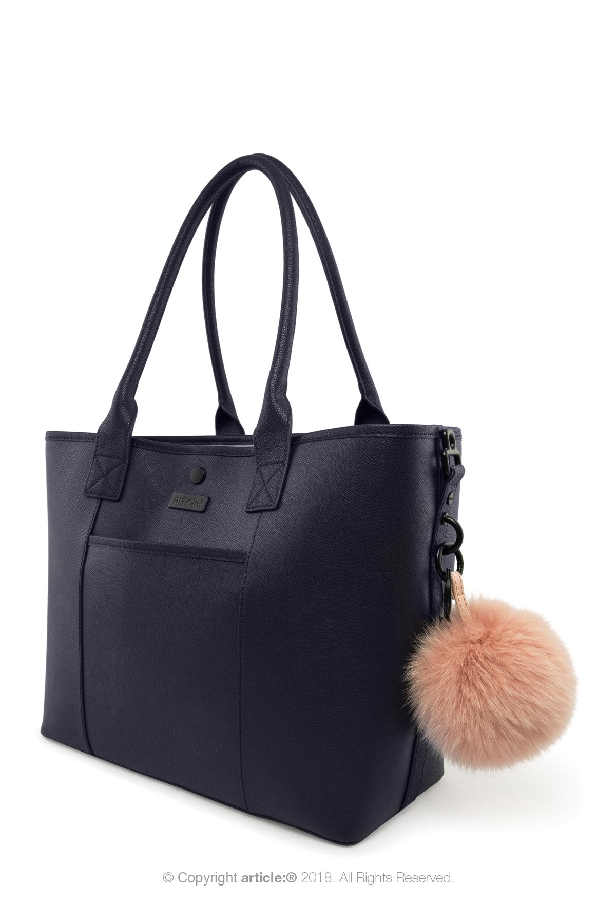 article: #400 Bag Charm / Keyring Pom Pom - Ballet