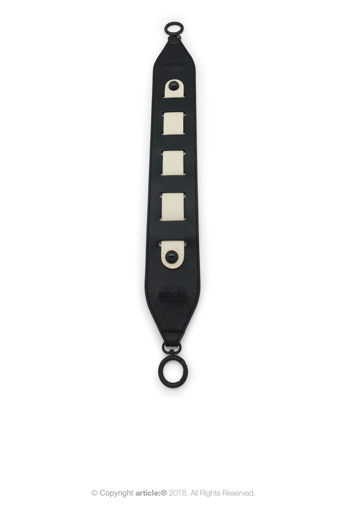 article: #281 Shoulder Strap - Noir + Oyster