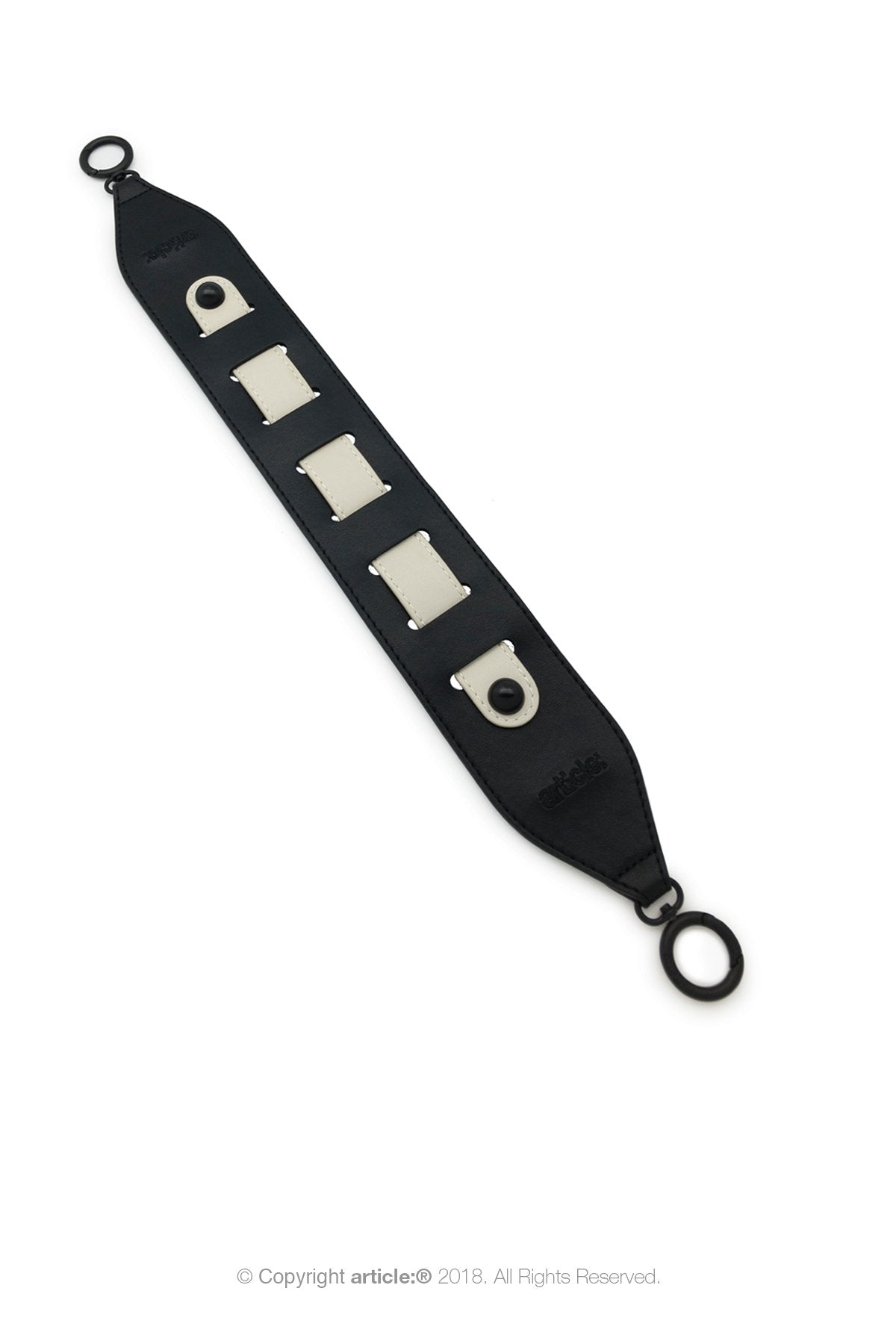 article: #281 Shoulder Strap - Noir + Oyster