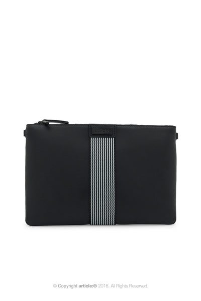 article: #079 Pochette Grande Flat - Noir + Gris