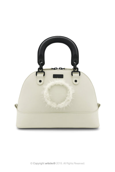 article: #140 Handbag Top Handle - Oyster