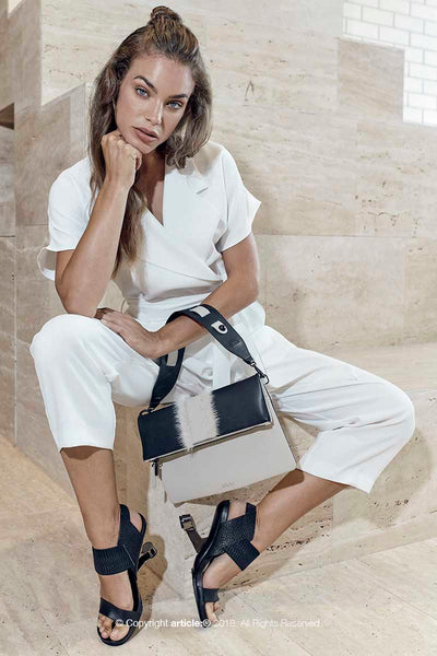 article: #097 Pochette Grande Foldable - Noir + Oyster