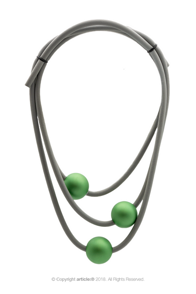 article: #504 Neckpiece Orb Matinée - Apple Green