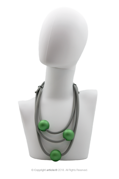 article: #504 Neckpiece Orb Matinée - Apple Green