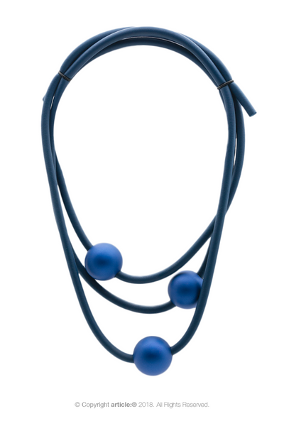 article: #504 Neckpiece Orb Matinée - Electric Blue