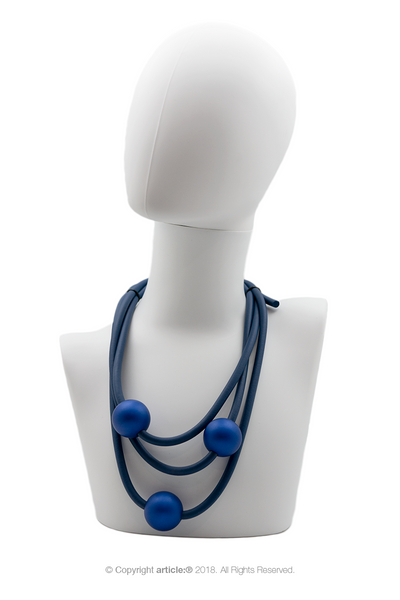 article: #504 Neckpiece Orb Matinée - Electric Blue