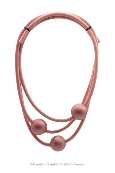 article: #504 Neckpiece Orb Matinée - Peony Pink